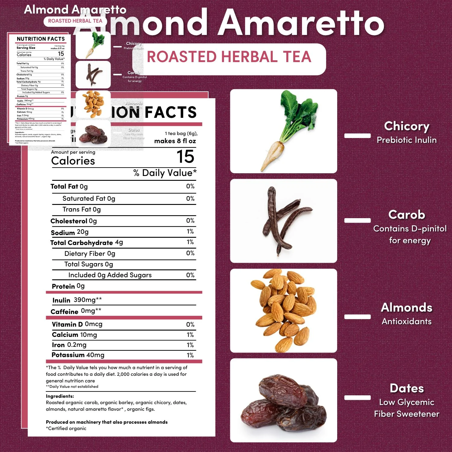Almond Amaretto Roasted Herbal Tea - Image 5