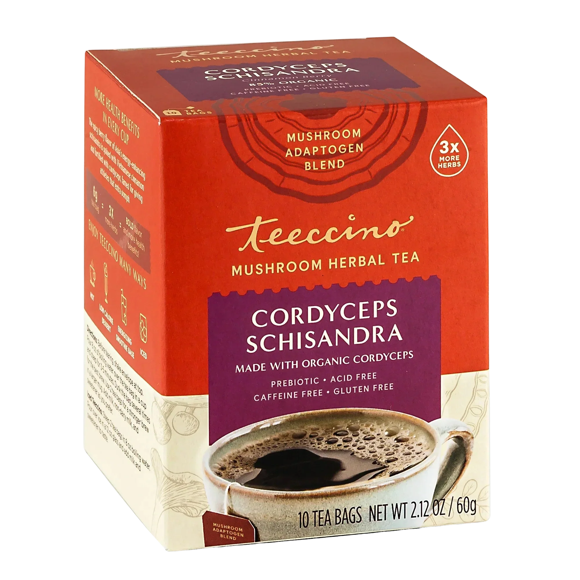 Cordyceps Schisandra Cinnamon Berry Mushroom Herbal Tea - Image 4
