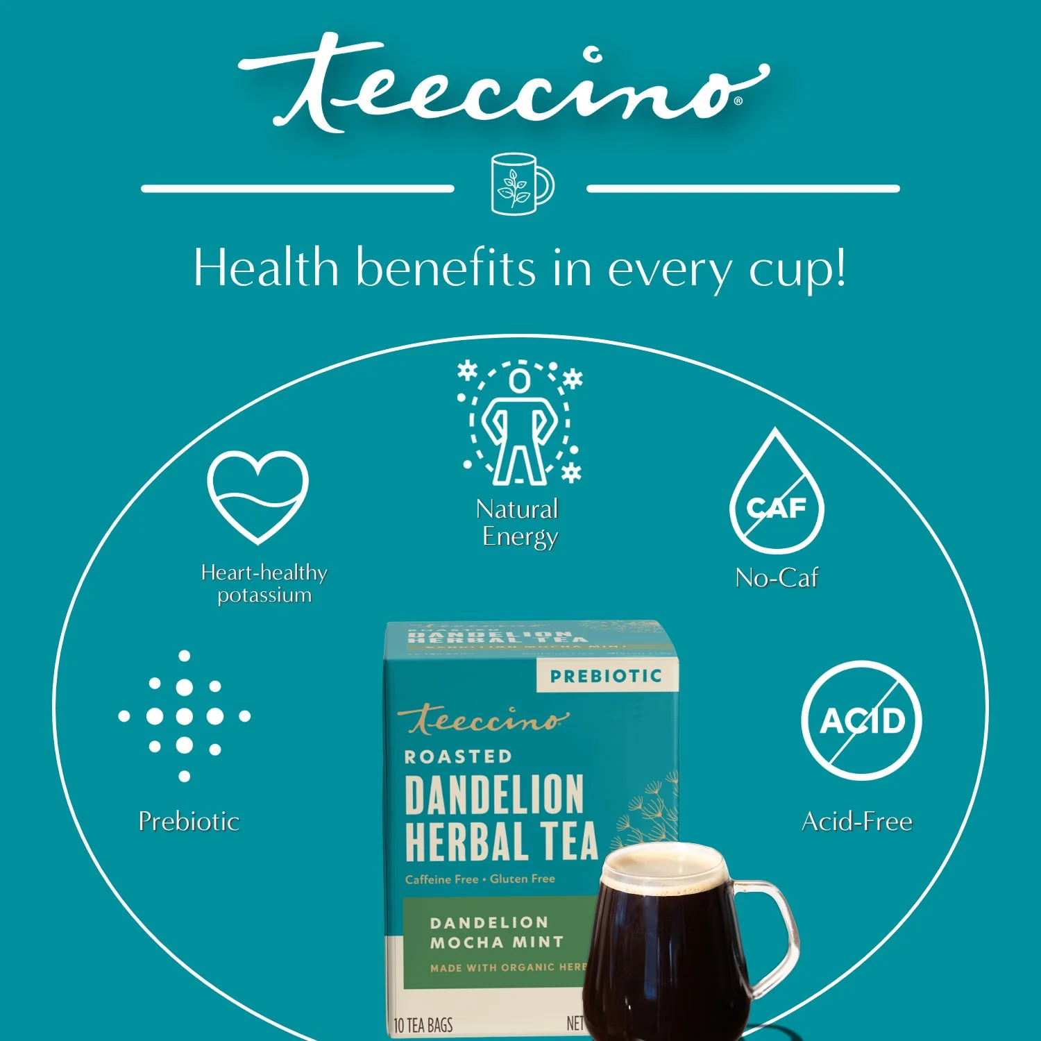 Dandelion Mocha Mint Roasted Herbal Tea - Image 15