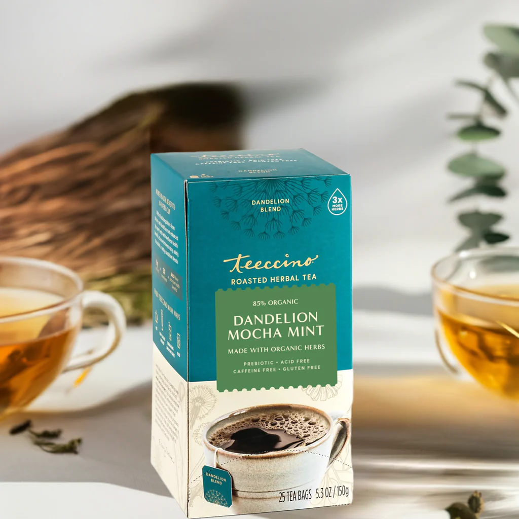 Dandelion Mocha Mint Roasted Herbal Tea - Image 4