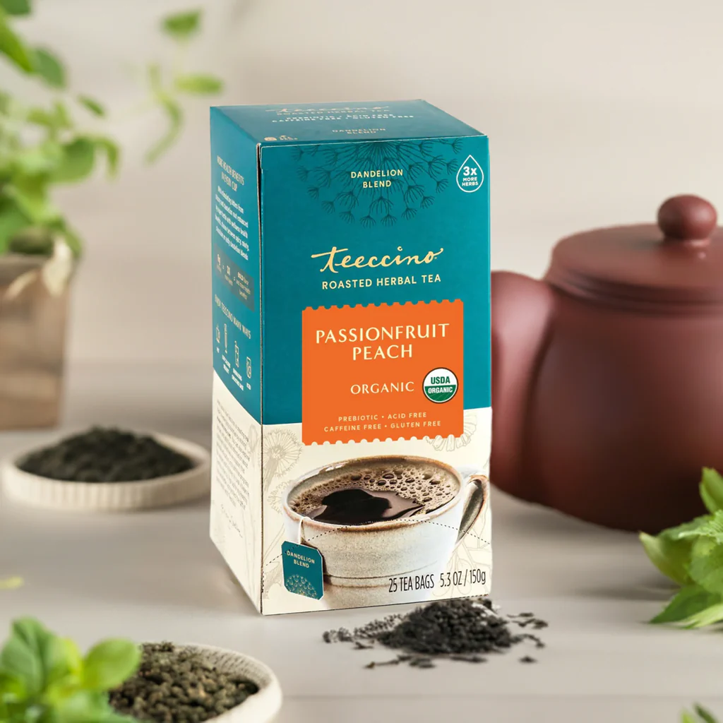 Dandelion Passionfruit Peach Roasted Herbal Tea - Image 2
