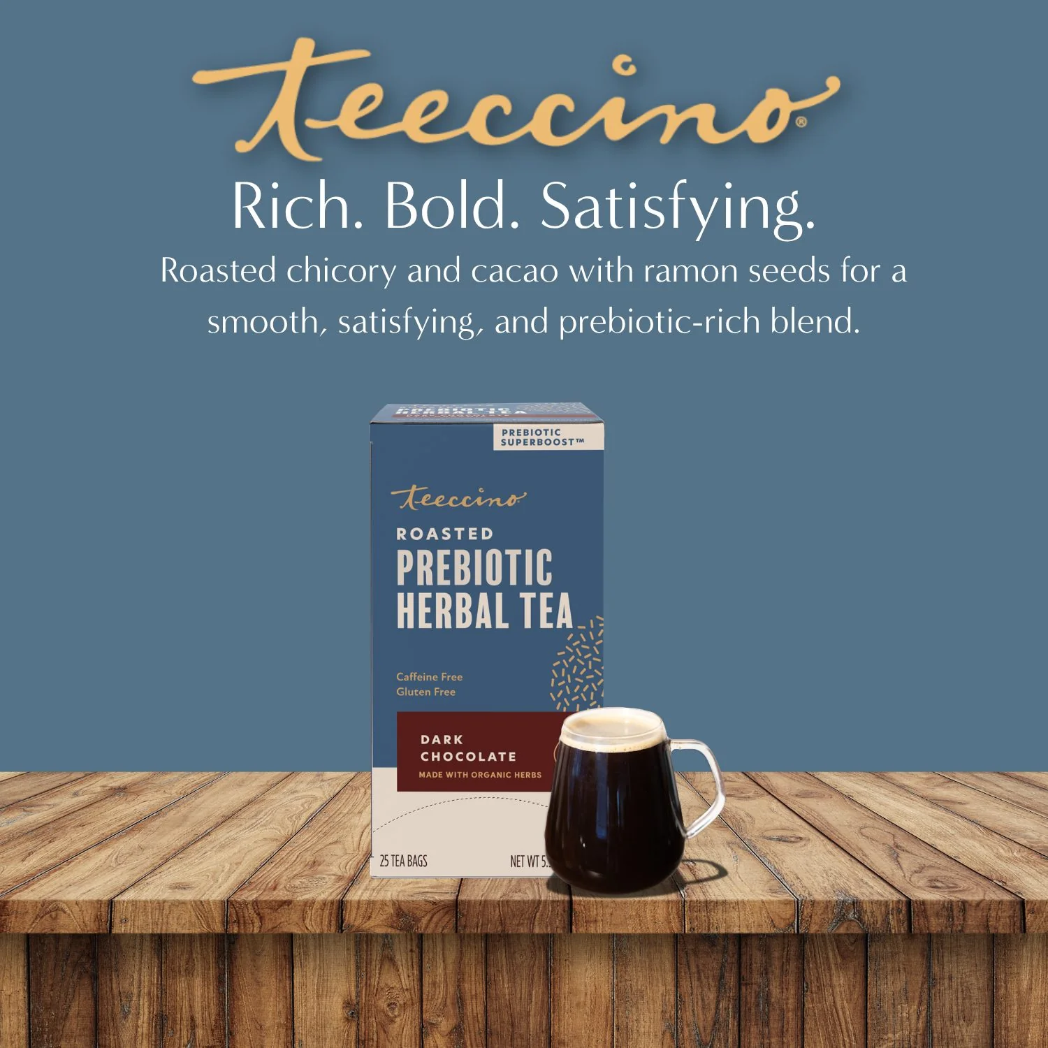Dark Chocolate Prebiotic SuperBoost Herbal Tea - Image 12