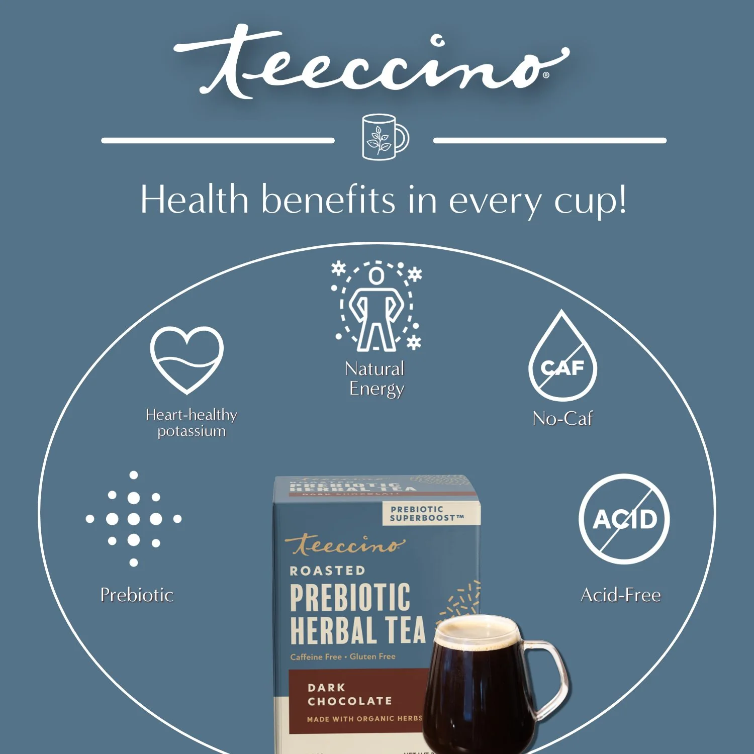 Dark Chocolate Prebiotic SuperBoost Herbal Tea - Image 16