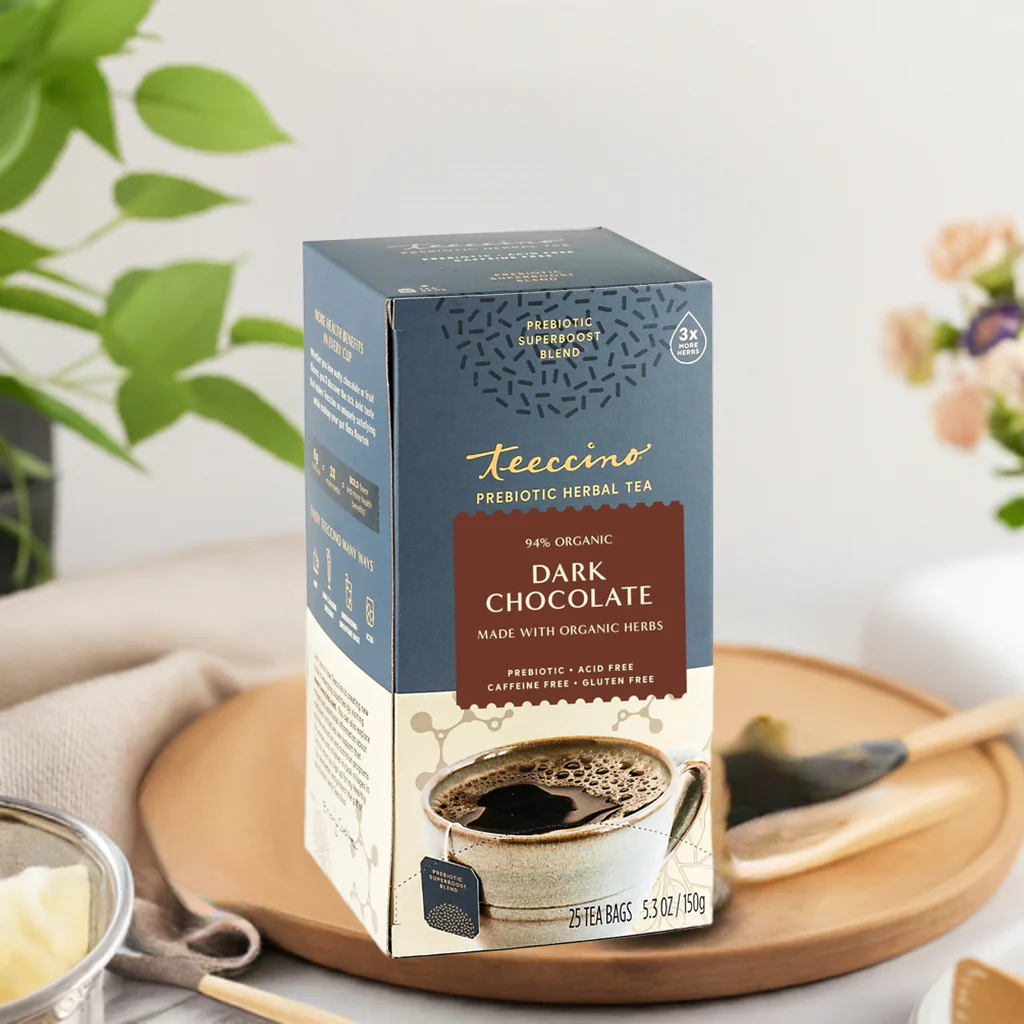 Dark Chocolate Prebiotic SuperBoost Herbal Tea - Image 4