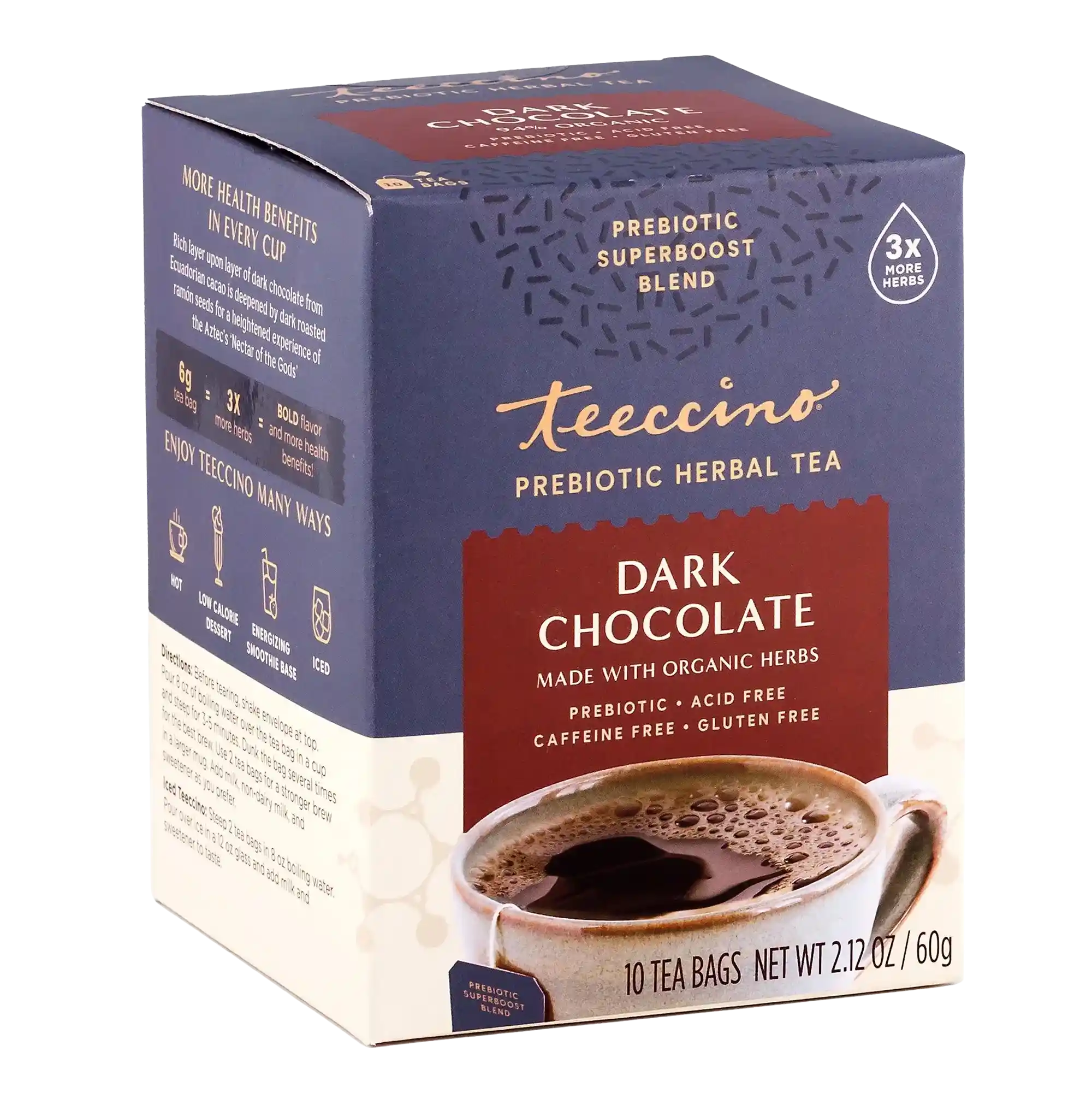 Dark Chocolate Prebiotic SuperBoost Herbal Tea - Image 6