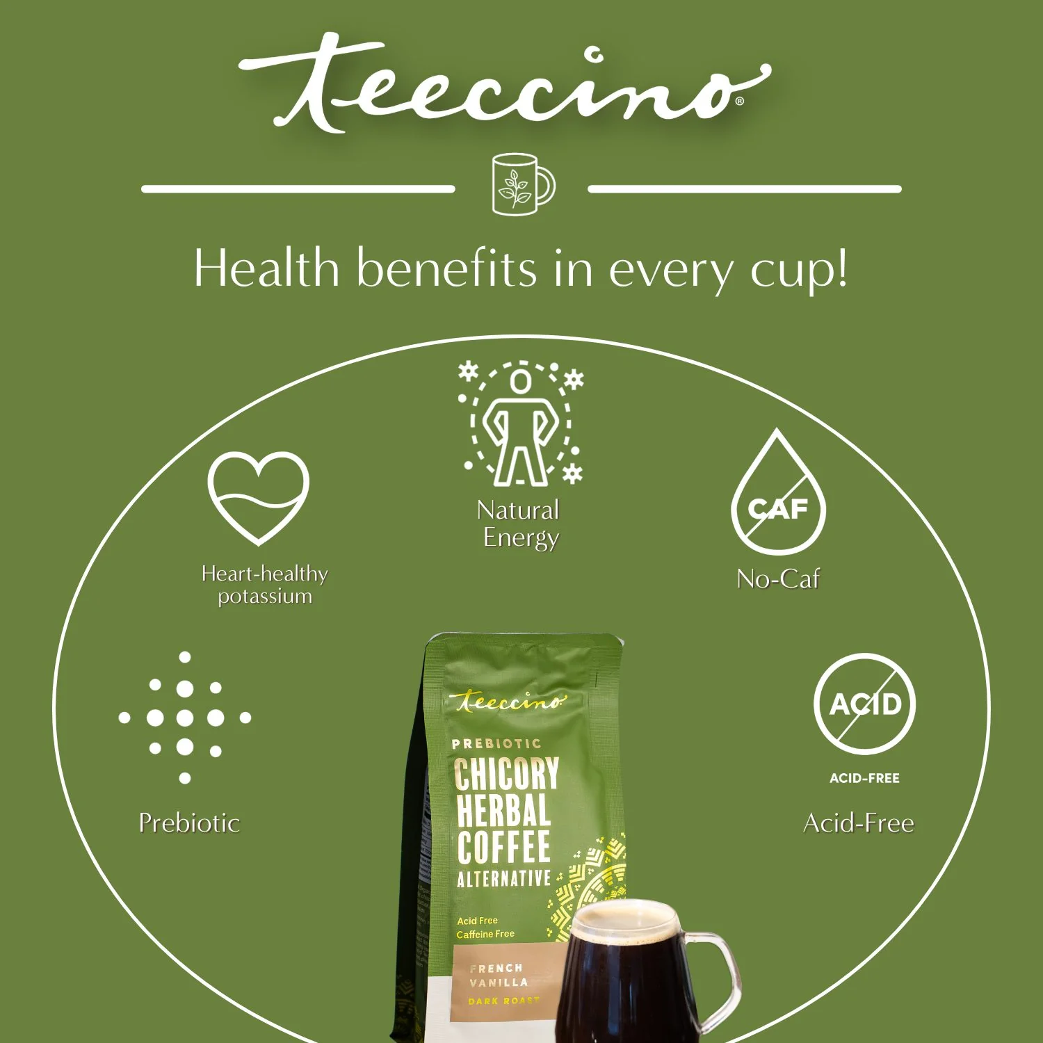 French Vanilla Chicory Herbal Coffee - Image 5