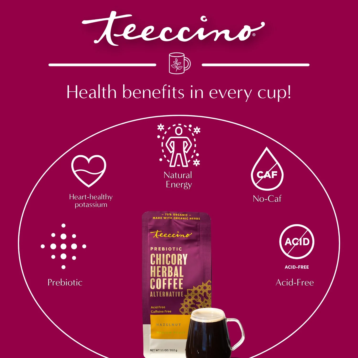 Hazelnut Chicory Herbal Coffee - Image 6