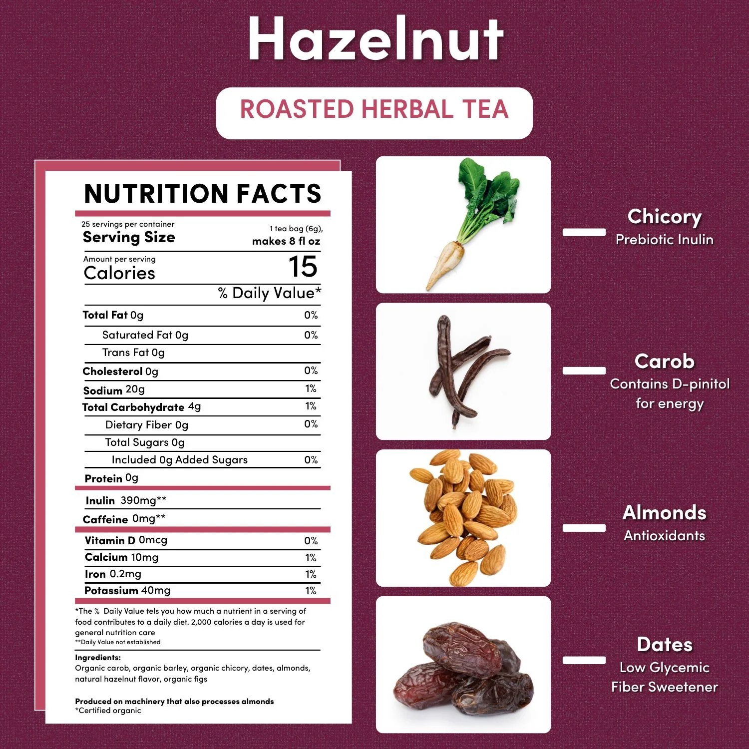 Hazelnut Roasted Herbal Tea - Image 5