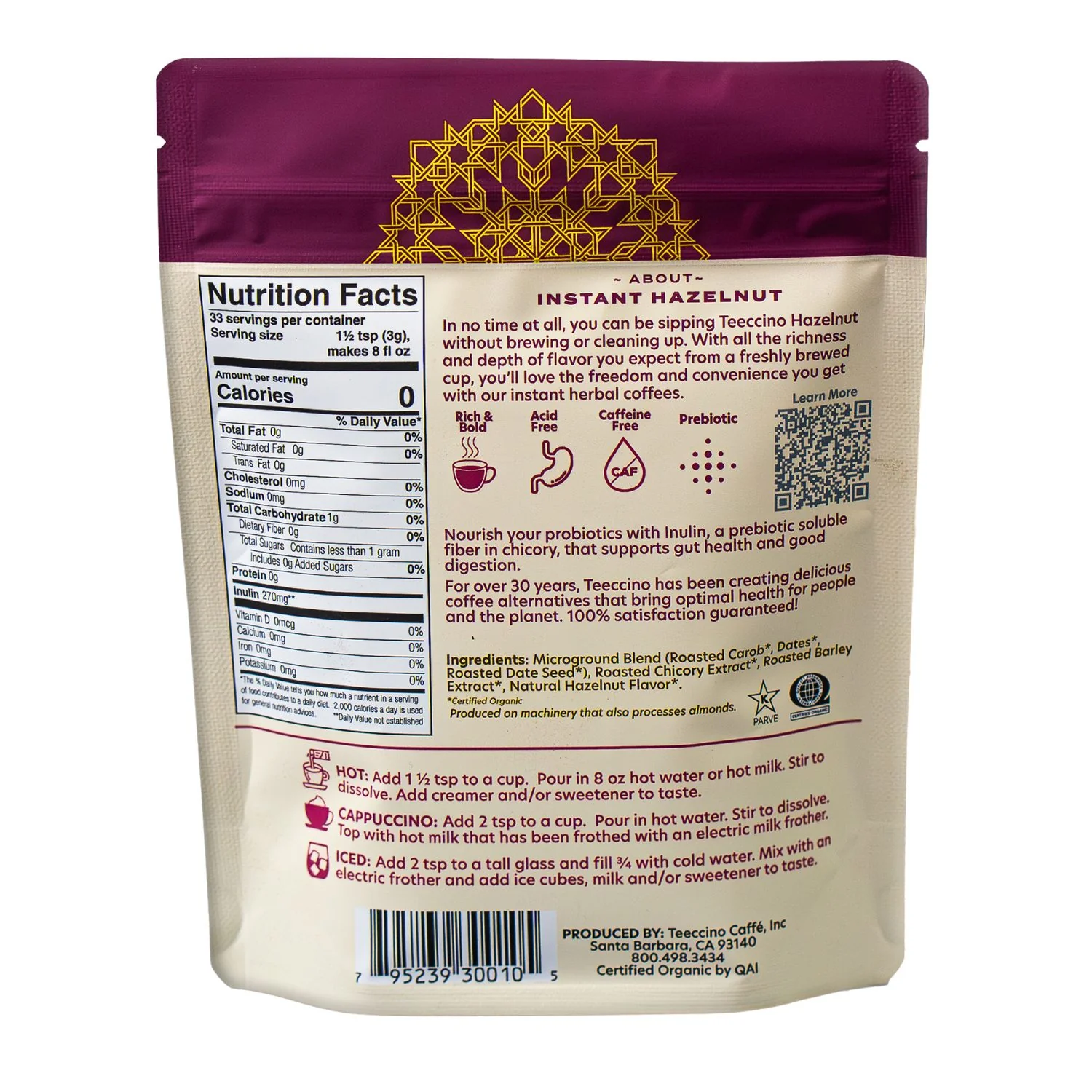 Instant Hazelnut Herbal Coffee - Image 8