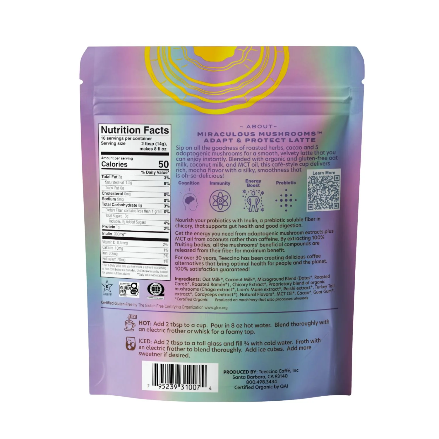 Miraculous Mushrooms® Adapt & Protect Instant Herbal Latte - Image 8
