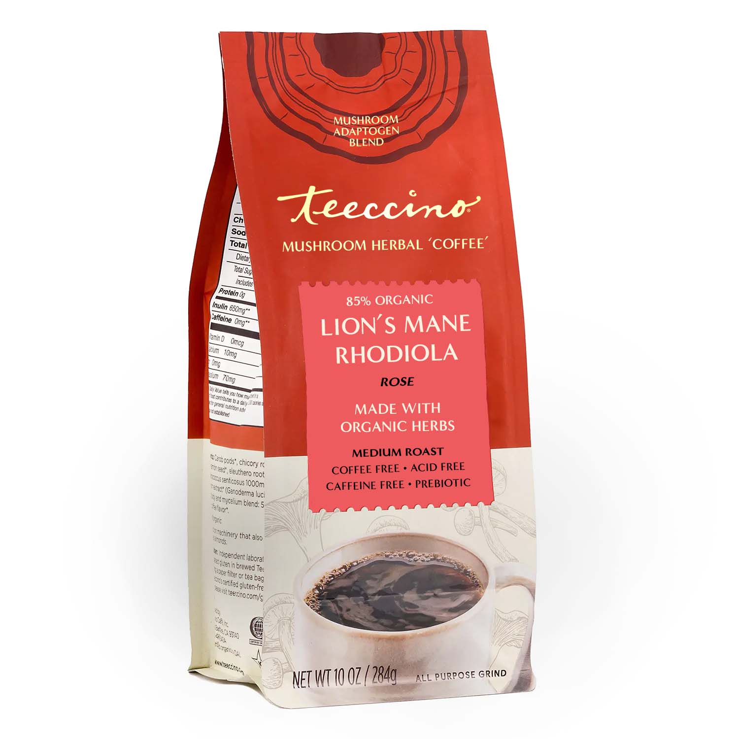 Lion's Mane Rhodiola Rose Mushroom Herbal Coffee - Image 4