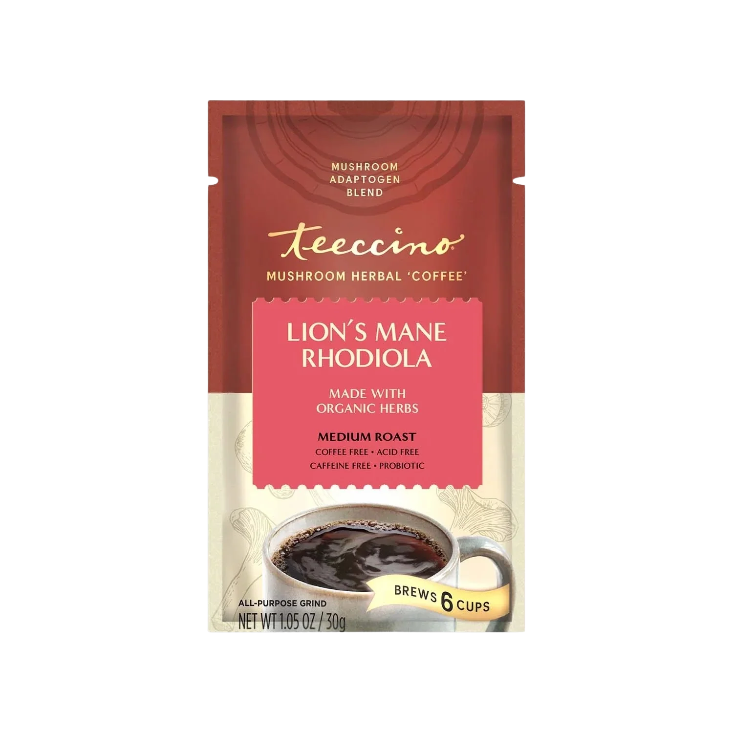 Lion's Mane Rhodiola Rose Mushroom Herbal Coffee - Image 5