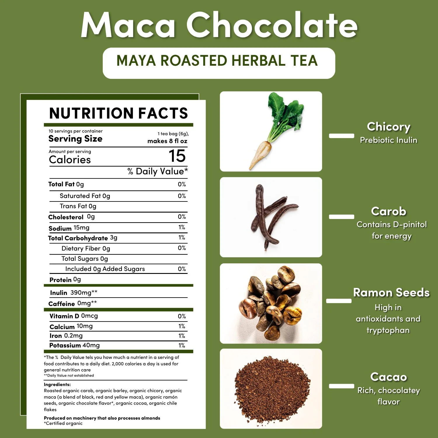 Maca Chocolate Roasted Herbal Tea - Image 17