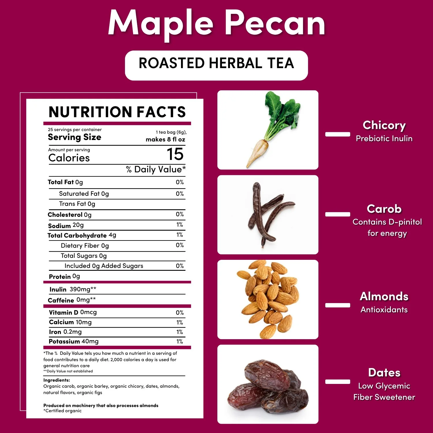 Maple Pecan Roasted Herbal Tea - Image 7