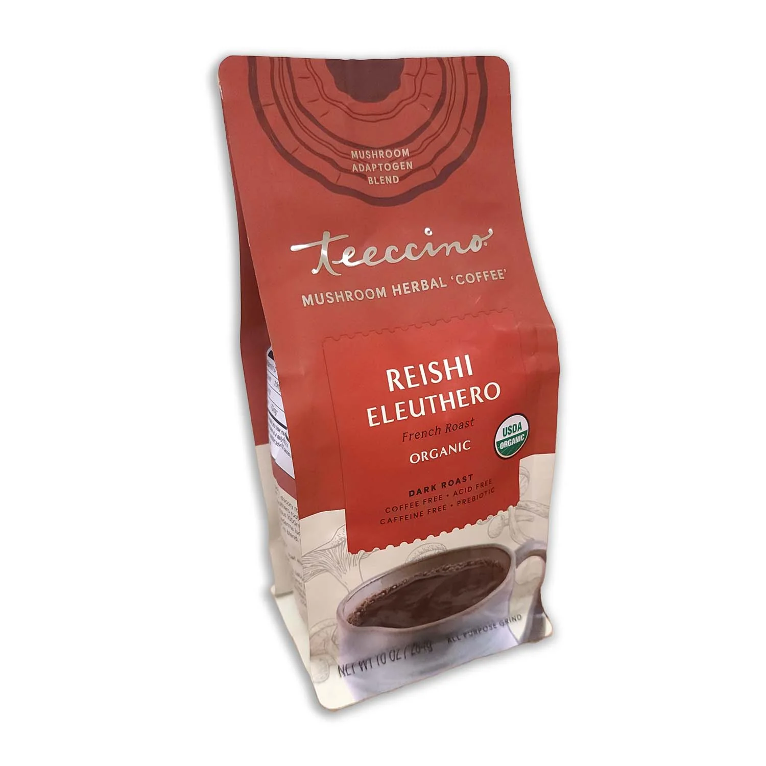 Reishi Eleuthero French Roast Mushroom Herbal Coffee - Image 3