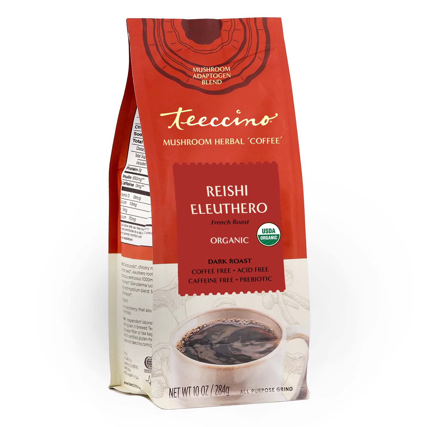 Reishi Eleuthero French Roast Mushroom Herbal Coffee - Image 4