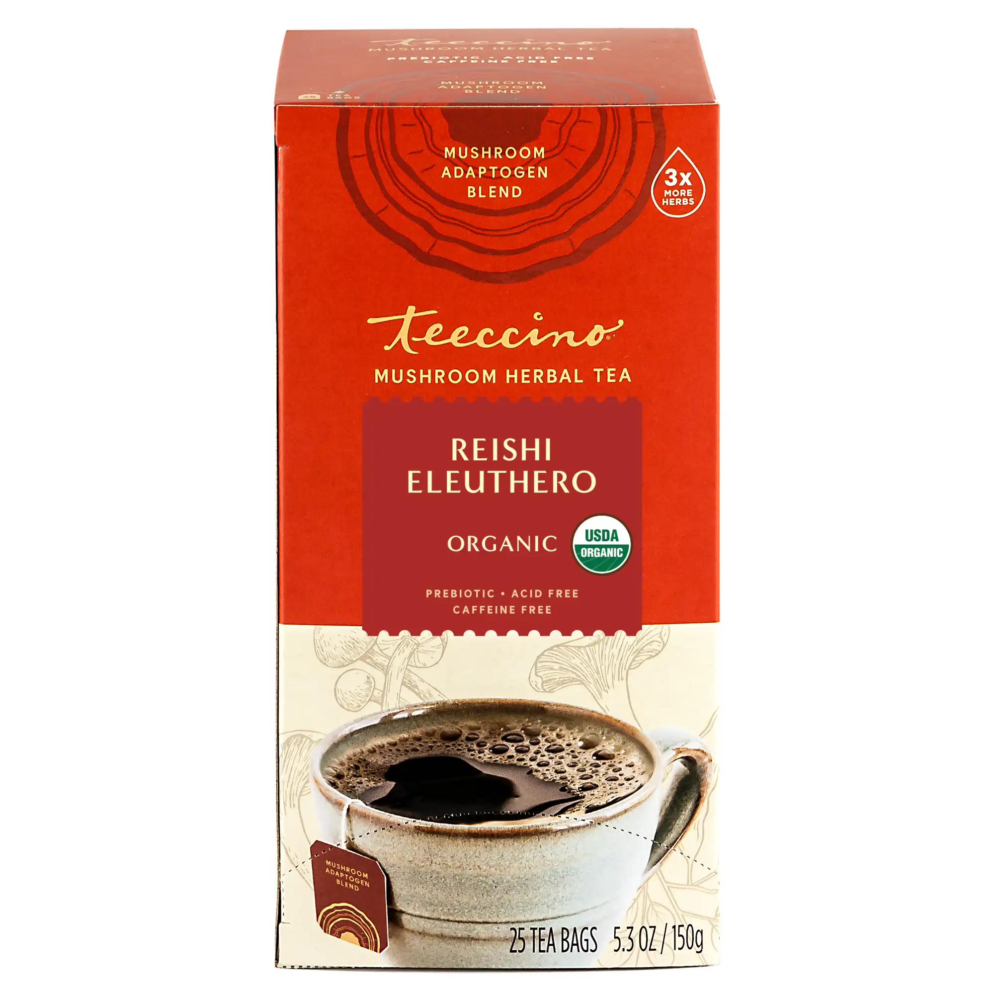 Reishi Eleuthero French Roast Mushroom Herbal Tea - Image 6