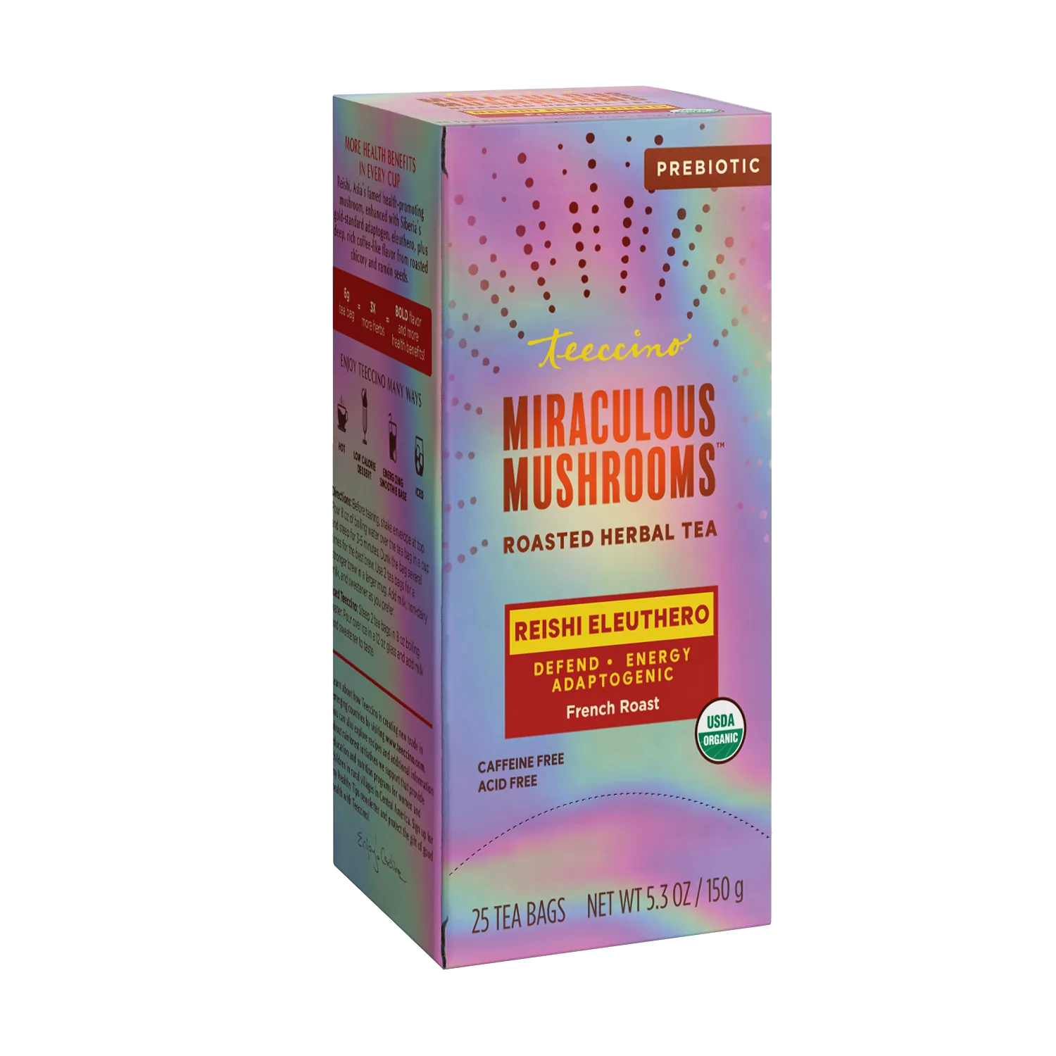 Reishi Eleuthero French Roast Mushroom Herbal Tea - Image 8
