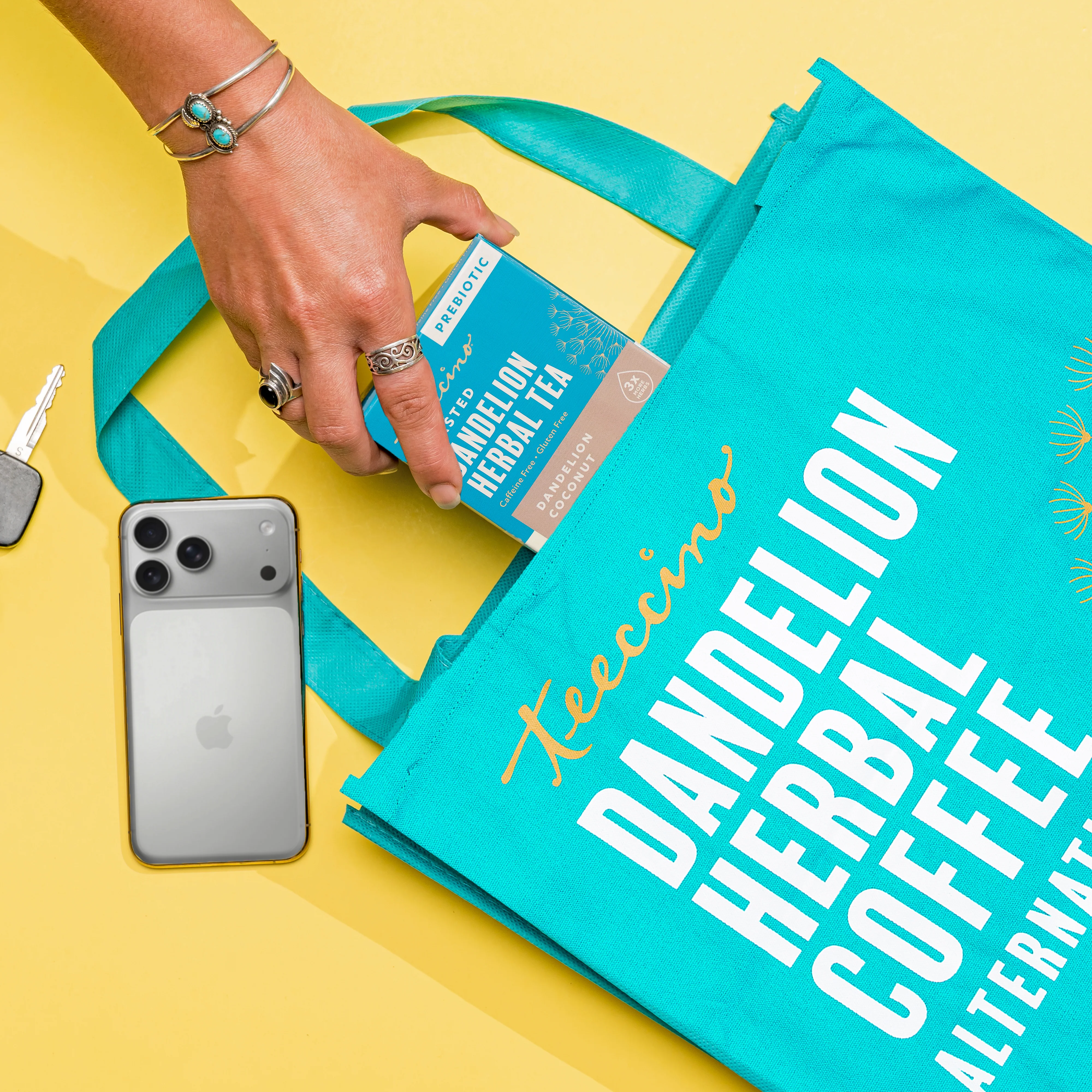 Teeccino Dandelion Tote Bag - Image 4