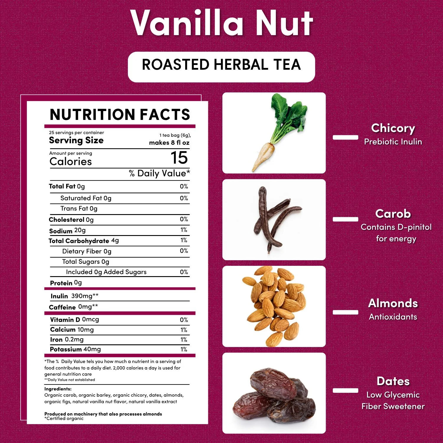 Vanilla Nut Roasted Herbal Tea - Image 10