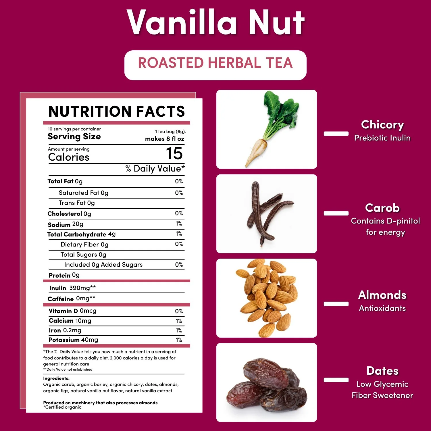 Vanilla Nut Roasted Herbal Tea - Image 16