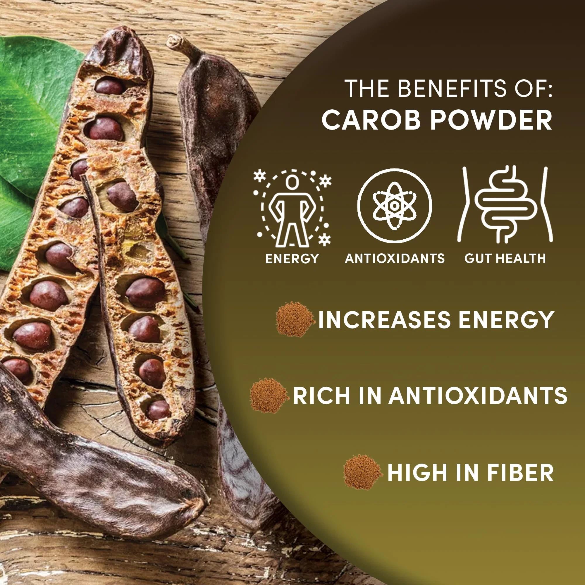 Worldwide Botanicals Organic Carob Powder, Medium Roast – 1 lb – Caffeine Free Cocoa Alternative – Low Fat Super Food with Natural Sweetness– Gluten Free, Kosher, 16 ounces - Image 5