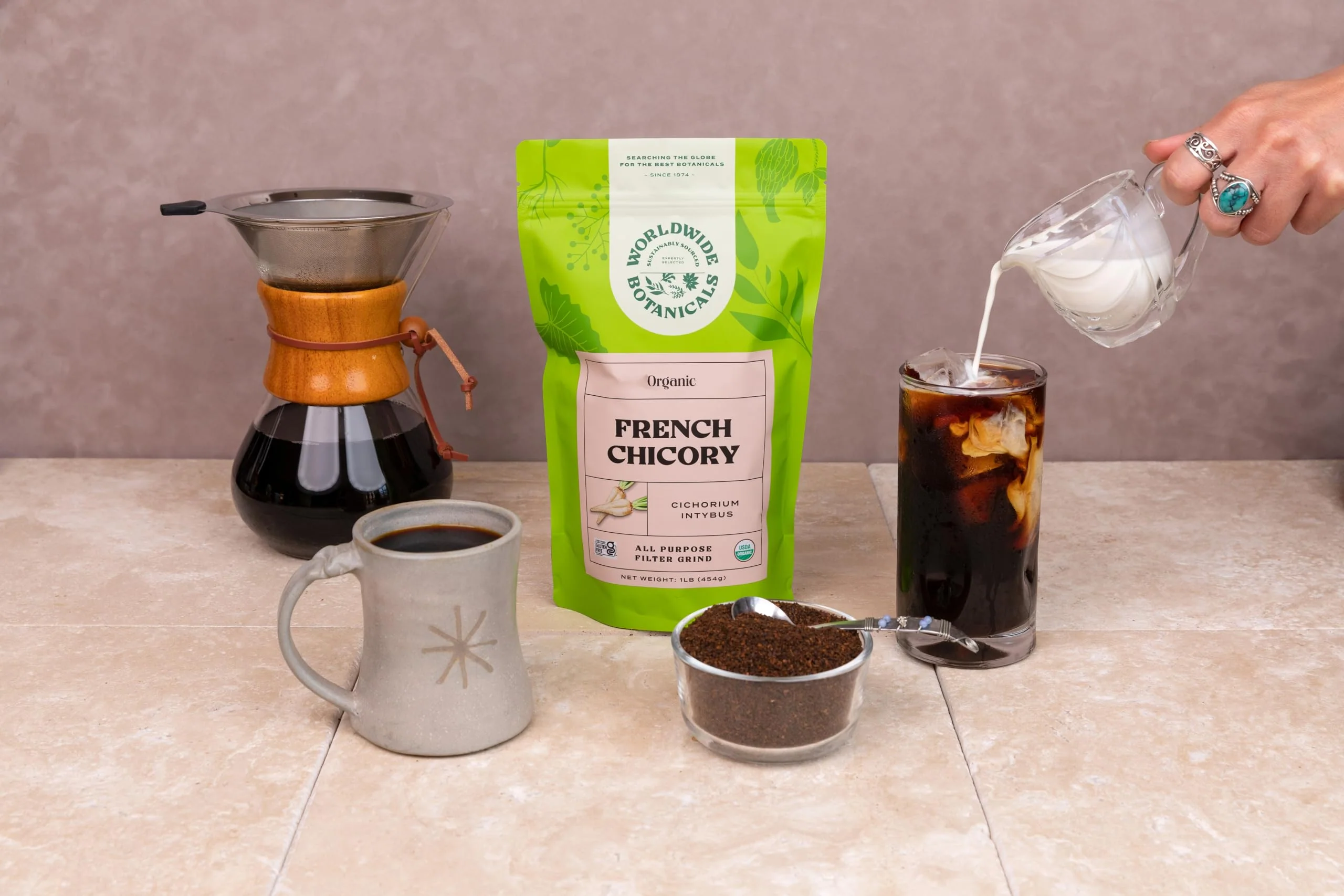 Worldwide Botanicals Organic French Chicory Root, 1 Pound - Brew Like Coffee, Blend Roasted Chicory Root With Coffee - Image 7