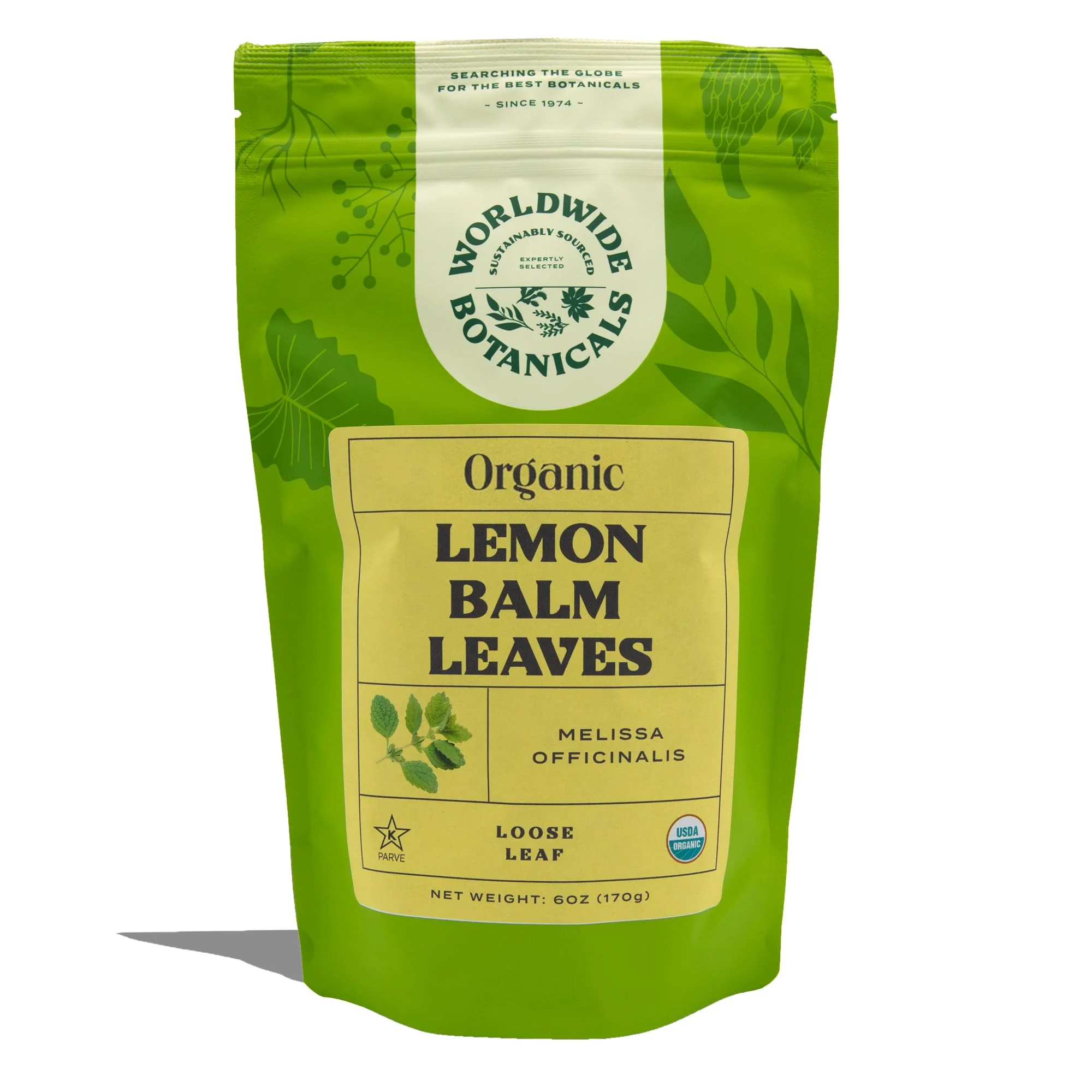 Worldwide Botanicals Organic Lemon Balm Tea, 6 Ounces - Loose Leaf Premium Herbal Tea | 100% Pure Lemon Balm Leaves | For Stress Relief and Good Digestion - Image 5